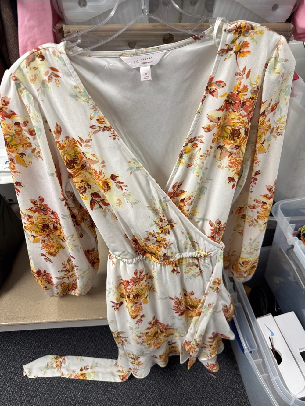 Lauren Conrad floral dress S // 071504